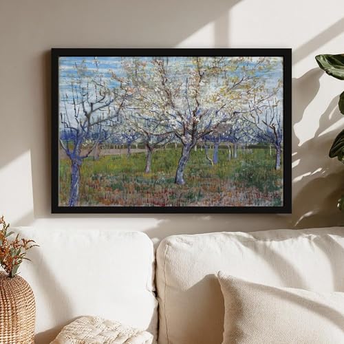 Impression sur toile verger rose de Van Gogh tableau mural 30x45 cm