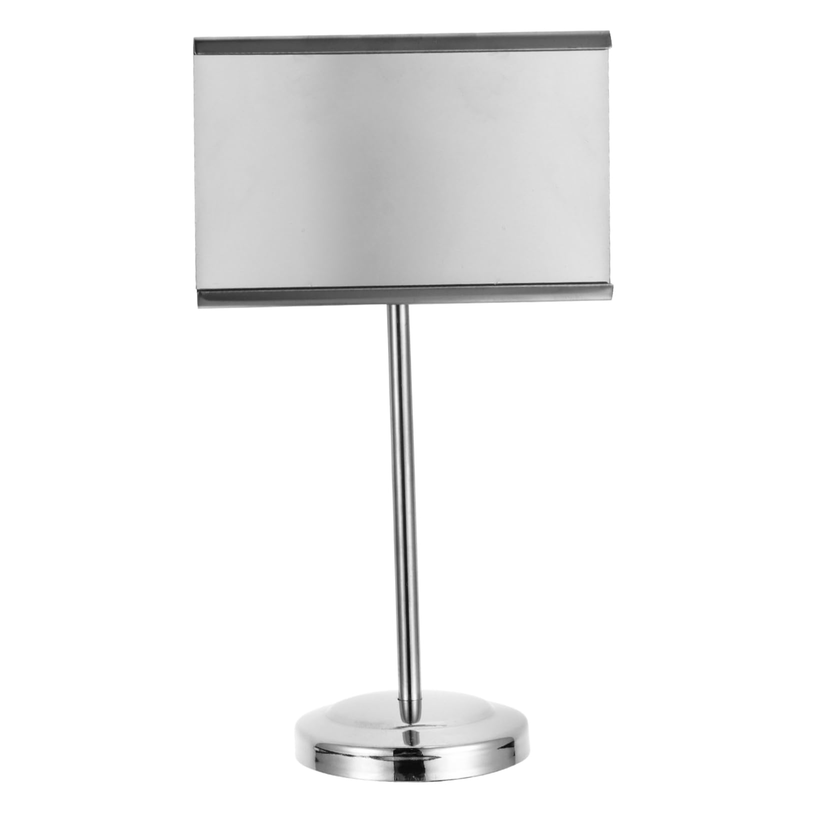 Garneck 1pc Stainless Steel Menu Stand Table Number Holder for Hotel Restaurant 6 Inch Silver Easy to Clip Stand Firmly