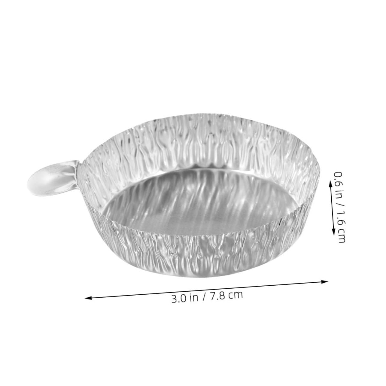 Tofficu 5 Series Platos De Pesaje De Aluminio Desechables Bandejas De Pesaje Con Asa Ingredientes Y Cocina 100 Piezas*5