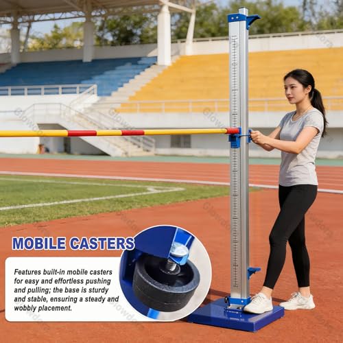 Normes de saut réglables en hauteur pour entraînement d'athlétisme intensif