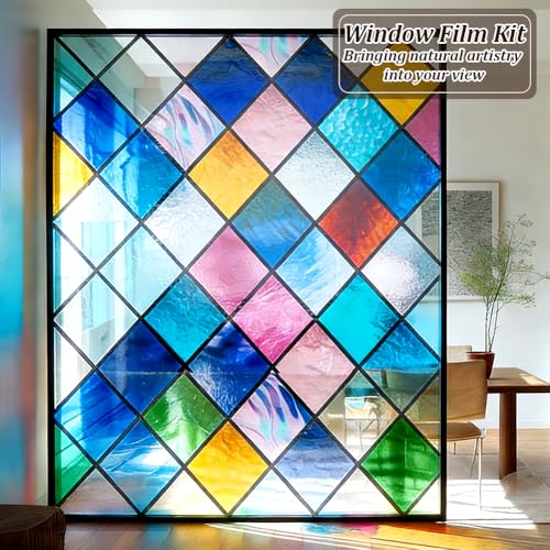 Película decorativa para ventana de privacidad 15.75 inch x 16.4 ft miniatura 4