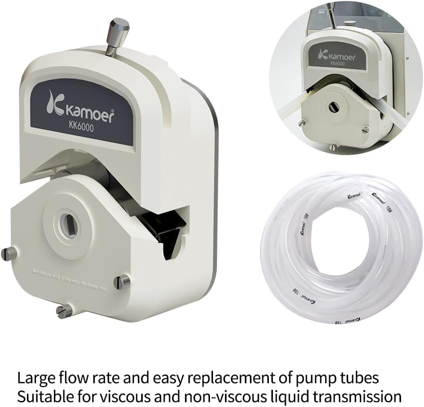 Kamoer 12L/min high flow peristaltic pump stepper motor 100V~240V M5(upgraded by AIP) intelligent WiFi variable speed liquid dosing pump touch screen digital control