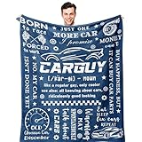POQUSH Car Mechanic Gifts for Men, Gifts for Cars Guys Lovers Enthusiasts, Present for Mechanics, Just One More Car I Promise Throw Blanket 60'x50'