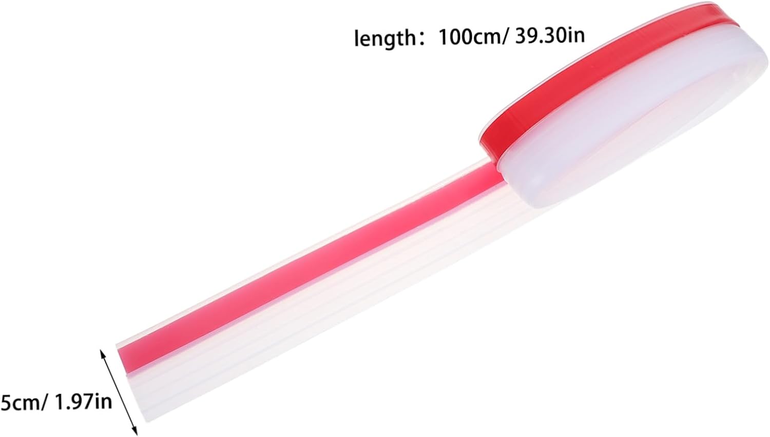 Cabilock Silicone Door Draft Stopper Strip 40" Self-Adhesive Weather Stripping Seal Soundproofing Windproof for Room Door Opening to 28mm