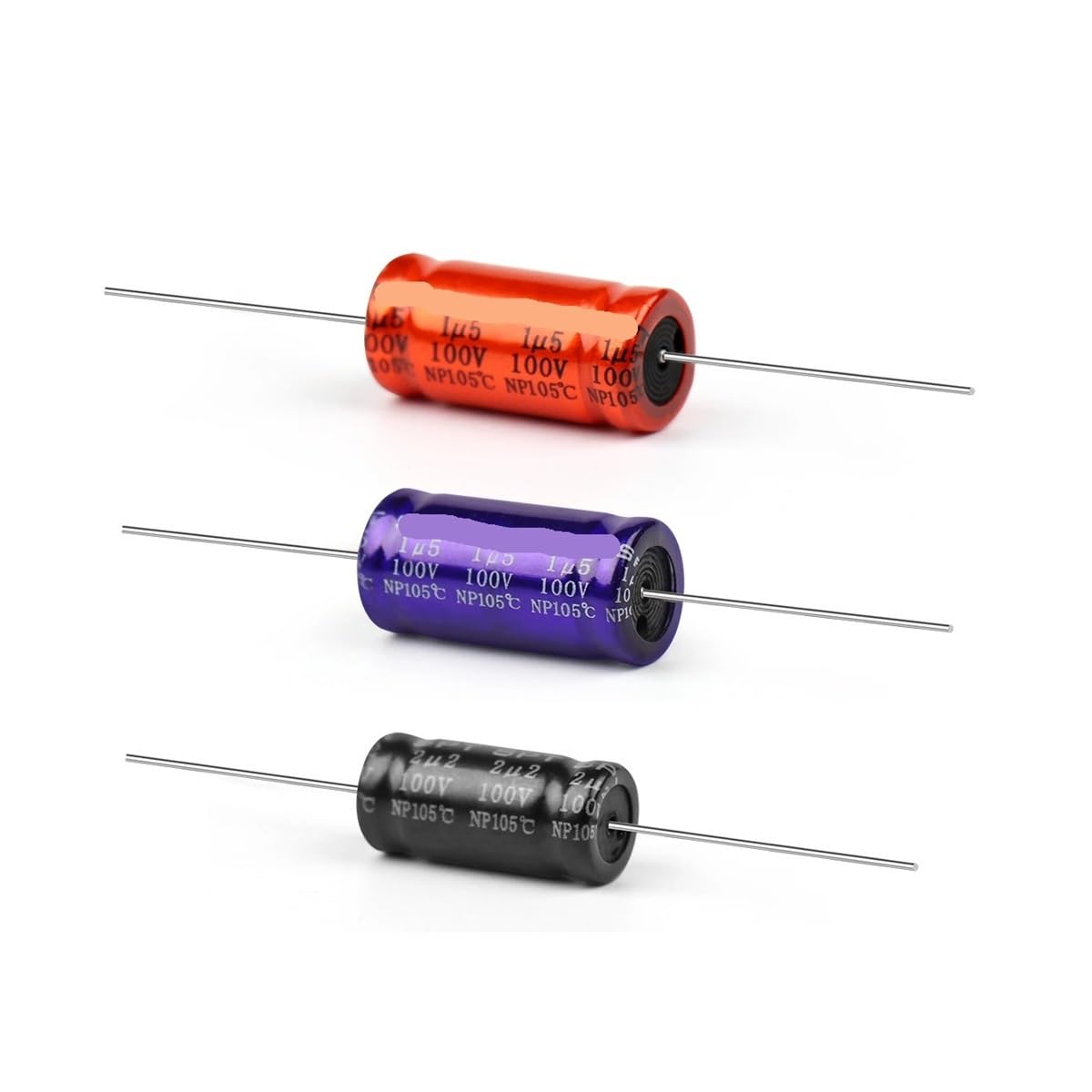 10Pcs 100V SPT Speaker Capacitor Horizontal Frequency Divider Crossover Polypropylene Non-Polarity 1.5 2.2UF 3.3UF 4.7UF 5.6UF NWPNLXEA(100V18UF)