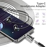 Seminer Adapter audio USB C na 3,5 mm (2 sztuki), USB typu C do Aux żeńskie gniazdo słuchawkowe DAC-USB C adapter słuchawkowy do iPhone'a serii 15, iPada Pro, Galaxy