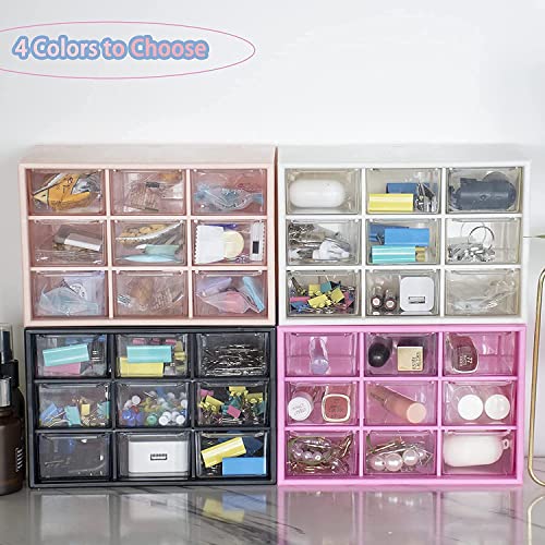 Image of NOMAZO 9 Grids Plastic Storage Organizer Jewelry Storage Box | Transparent Organizer Box For Earring Fishing Hooks |9 Drawer Box, 18 x 10 x 12 cm