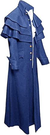 Acheter Manteau de costume gothique pour homme, veste longue, smoking, Showman, robe fantaisie, redingote victorienne, Steampunk