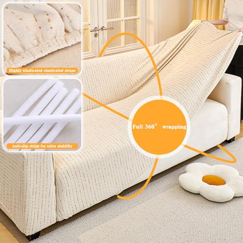Couvre canapé en velours de qualité supérieure 3 places - 4