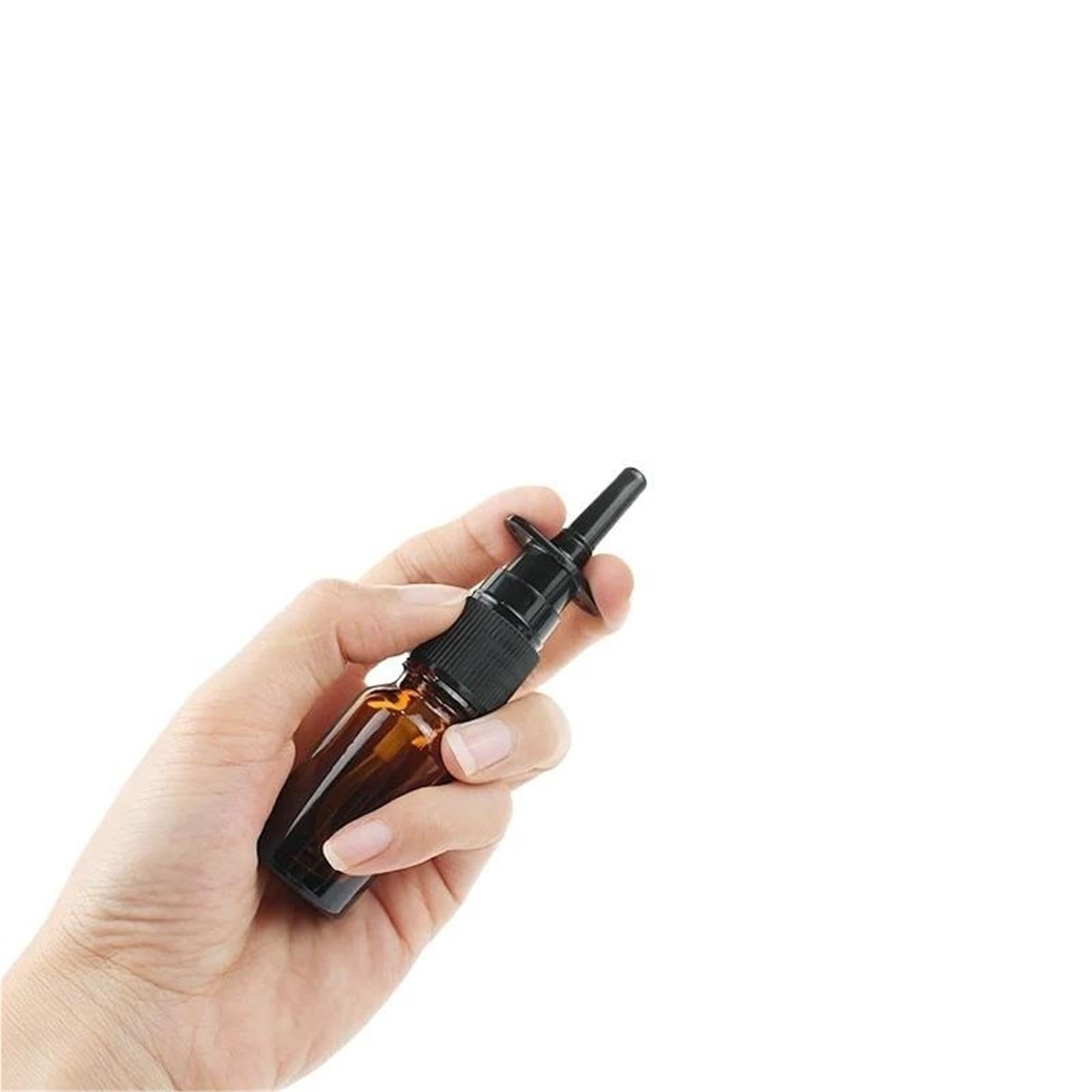 Bottiglia Spray Nasale Bottiglie vuote in vetro ambrato da 10/20/30 pezzi