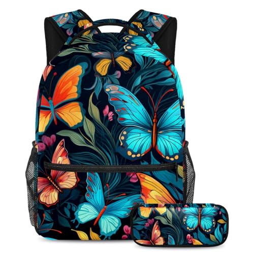 Cartables de grande capacité Art Butterfly sac ado pour ne plus abîmer ses cours