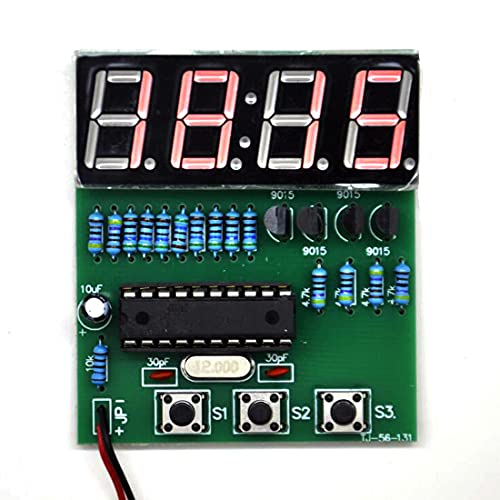 Gikfun C51 4 Bits Digital LED Electronic Soldering Clock Kits Electronic Practice Learning Board DIY Kit for Arduino EK1939 Gikfun C51 4 Bits Digital LED Electronic Soldering Clock Kits Electronic Practice Learning Board DIY Kit for Arduino EK1939