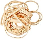 Just Stationery Assorted Size Original Rubber Elastic Band, Brown (Pack of 1, 100g)