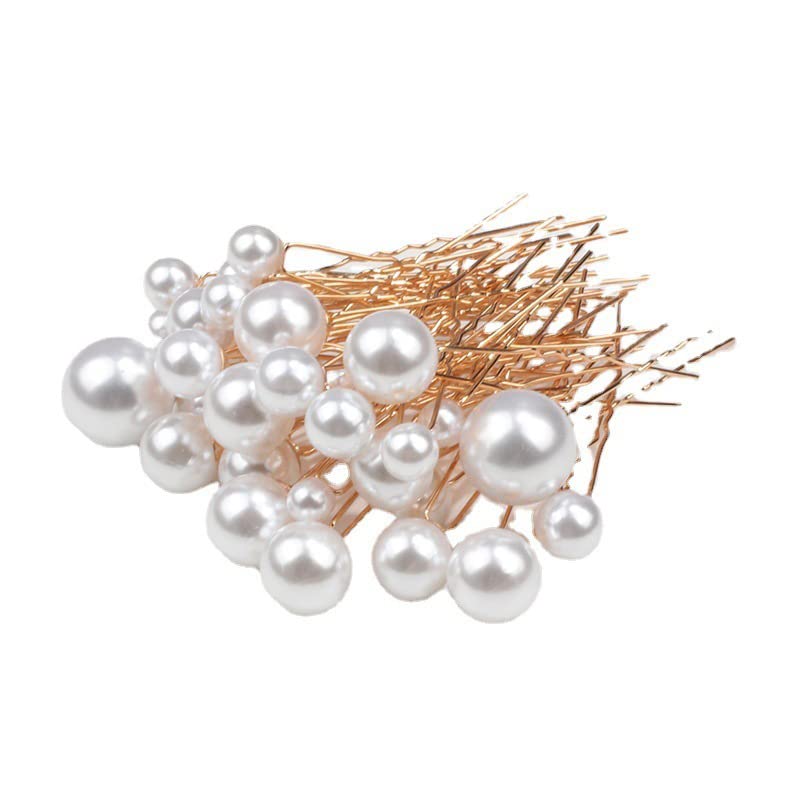 Miniatura 4 de 16 pinzas para el pelo de perlas, accesorios para el cabello de novia, boda, accesorios para mujeres y niñas, color dorado