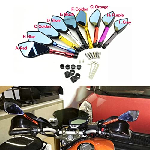 Espejo retrovisor grande CNC ajustable para moto PCX 125 150 Yamaha Suzuki 2