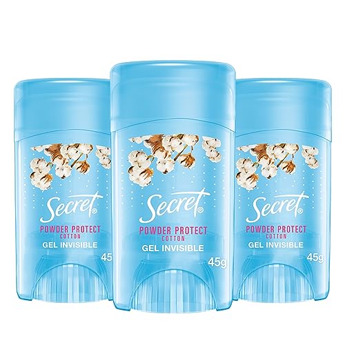 Talcos Y Desodorantes, Drugstore Secret Desodorante en Gel Powder Protect 45gr, 3 Unidades