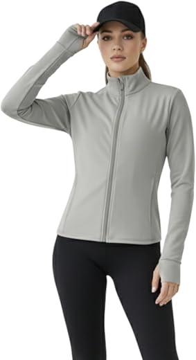 PUMP'D Women's Jacket| Slim Fit|Thumb Hole Open Sleeve|With zipper|Perfect for workout