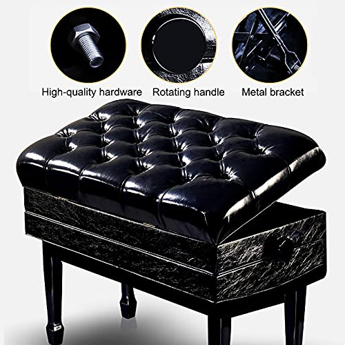TEmkin Tabouret de Piano Banc de Piano réglable en Hauteur avec Compartiment de Rangement Tabouret de Piano en Bois pour Artistes Enfants Utilisation des orchestres à Domicile - Les Beatles, Paul McCartney, John Lennon, RIngo Starr, George Harrison TEmkin Tabouret de Piano Banc de Piano réglable en Hauteur avec Compartiment de Rangement Tabouret de Piano en Bois pour Artistes Enfants Utilisation des orchestres à Domicile – Image 3
