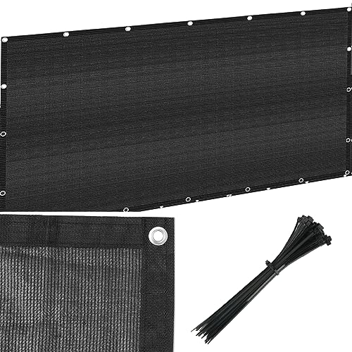 Eden's Decor privacy fence screen Heavy Duty Fencing Chain Link Fence Privacy 150 GSM for Garden Backyard outdoor privacy(Black, 5ft X 2ft)