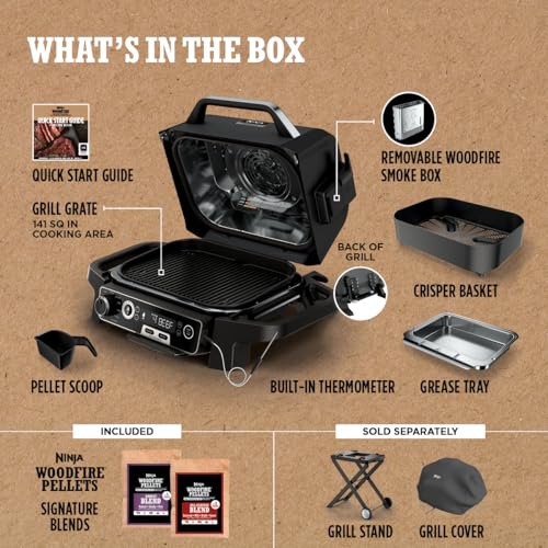 Ninja Woodfire™ Pro Outdoor Grill with Built-in Thermometer, OG751 - image 8