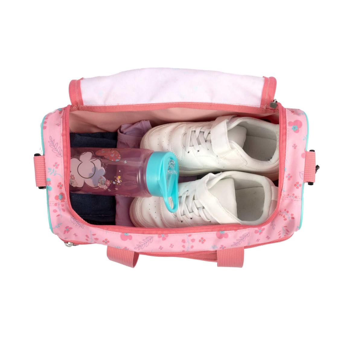 Piccola borsa sportiva Minnie Mouse per bambini – Personalizzata con nome – Disney borsa da viaggio per bambini, Rosa - Minnie Mouse, 35 x 23 x 16 cm, Stile Minnie