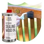 GRAIN GUARD Sealing Oil for Wood | 500ml | Protects Against Weather & UV | For Garden Furniture & Decking | Teak & Danish Oil Blend