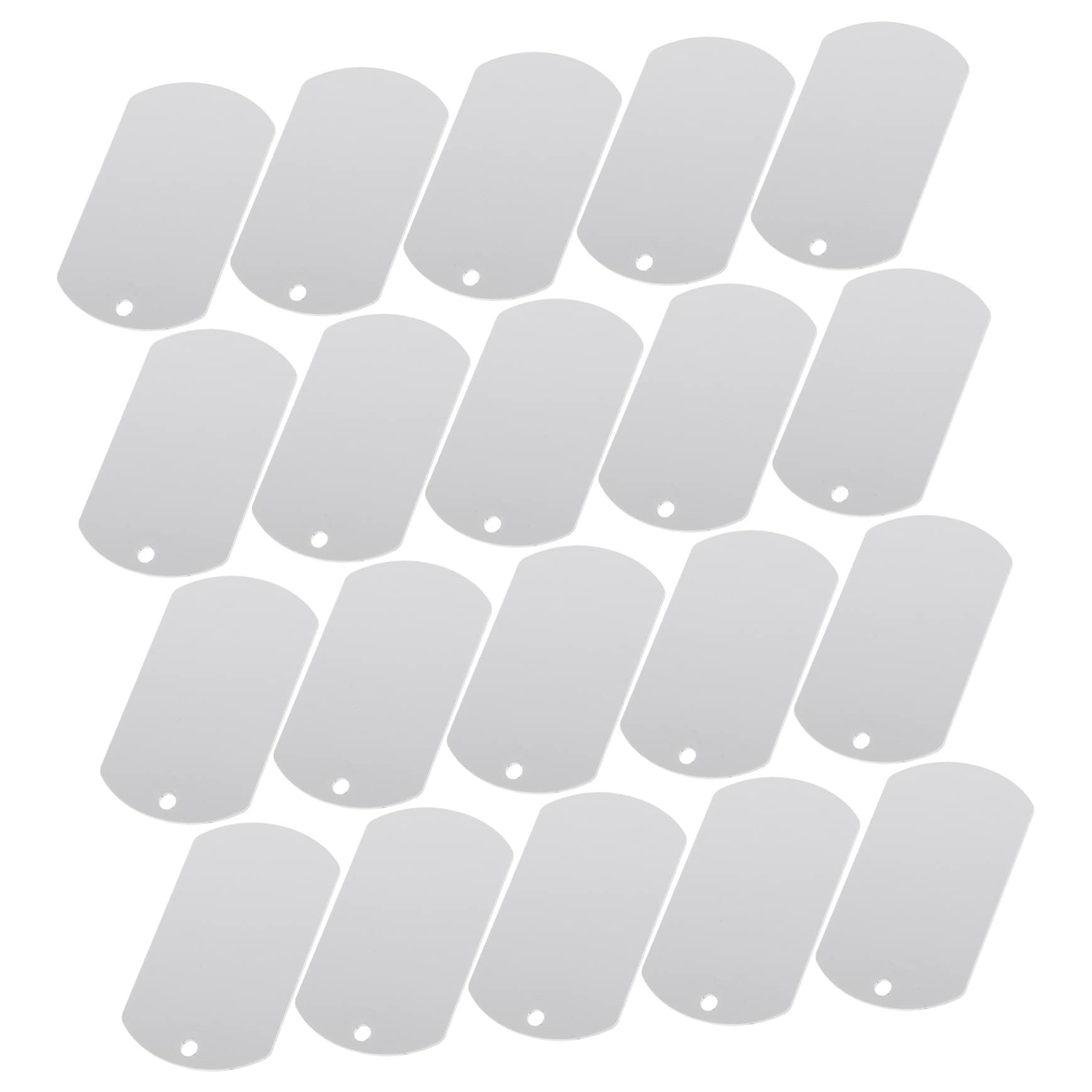 Mipcase Lot De 5 Médailles Gravées pour Animaux De Compagnie en Aluminium pour Chiens Et Chats Fabriquées À La Main 20 Pièces X 5