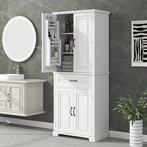 RuiSiSi 72" H Bathroom Storage Freestanding Floor