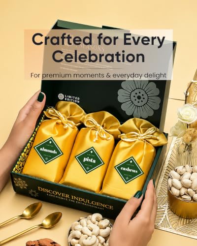 Image of HyperFoods Rakhi set for brother with dryfruit RawFruit Four Season's Dry Fruit Gift Box (300 grams) with Rakhi set of 2 Dry fruits gift pack Rakhi Gift Hamper for Brother