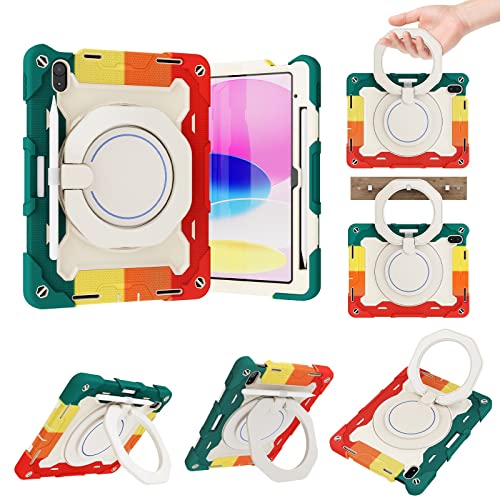 Coque antichoc iPad 10 pour enfant qui protège des chutes violentes avec sa sangle de transport