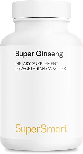Supersmart - Ginseng 30% 2000mg por día (alta resistencia) - Suplemento Radix Panax Ginseng - Ginseng CA Meyer 30% Ginsenósidos | Sin OMG y sin