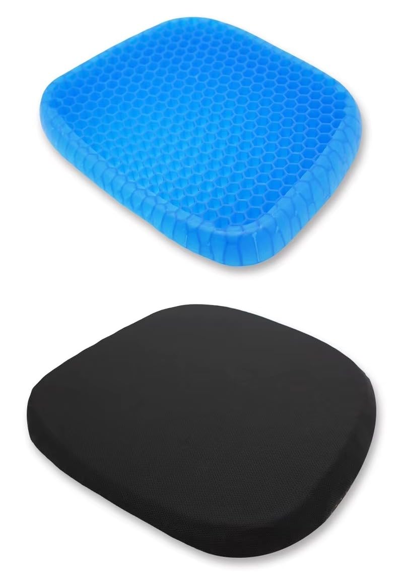 Cushion - Premium Gel Seat Cushion for Office Chair, Car & Home - Universal Fit, Blue-image-28