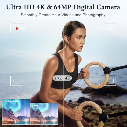 Zostuic DC218 4K Digital Camera, 64Mp Front And Rear Camera thumb #1