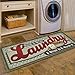 Ustide Floor Rug for Laundry Room Nonslip Rubber Backer Mat Floor Runner Durable Cheap Carpet Waterproof Kitchen Mats2x4 (20.47''x48.03'', Red)