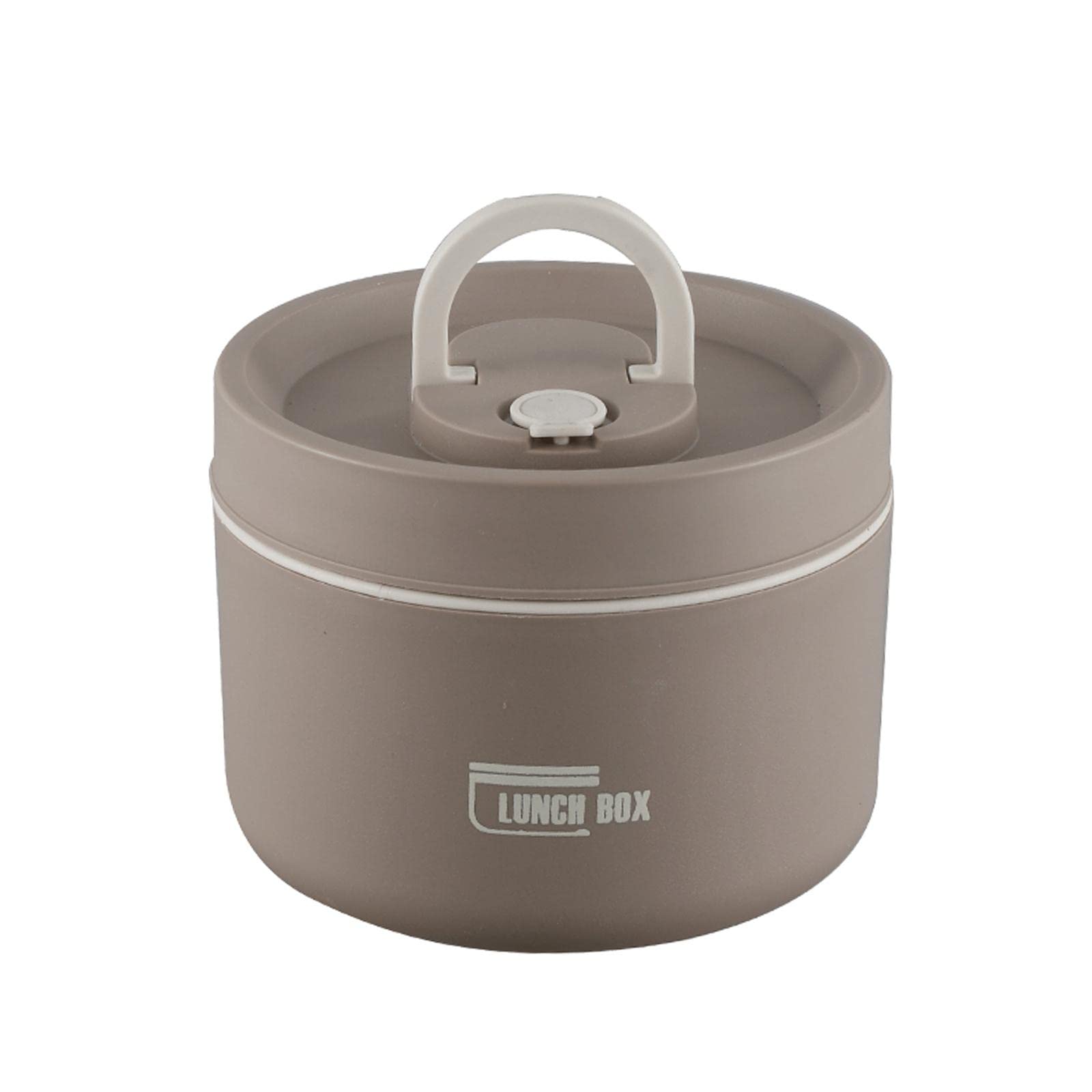 Juego de 4 Fiambreras Isotérmicas (420 Ml Y 620 Ml) para Adultos, con Tapa Hermética, Ideales para Llevar Aperitivos O como Caja Bento en Viajes, Excu, Marrón, Individual