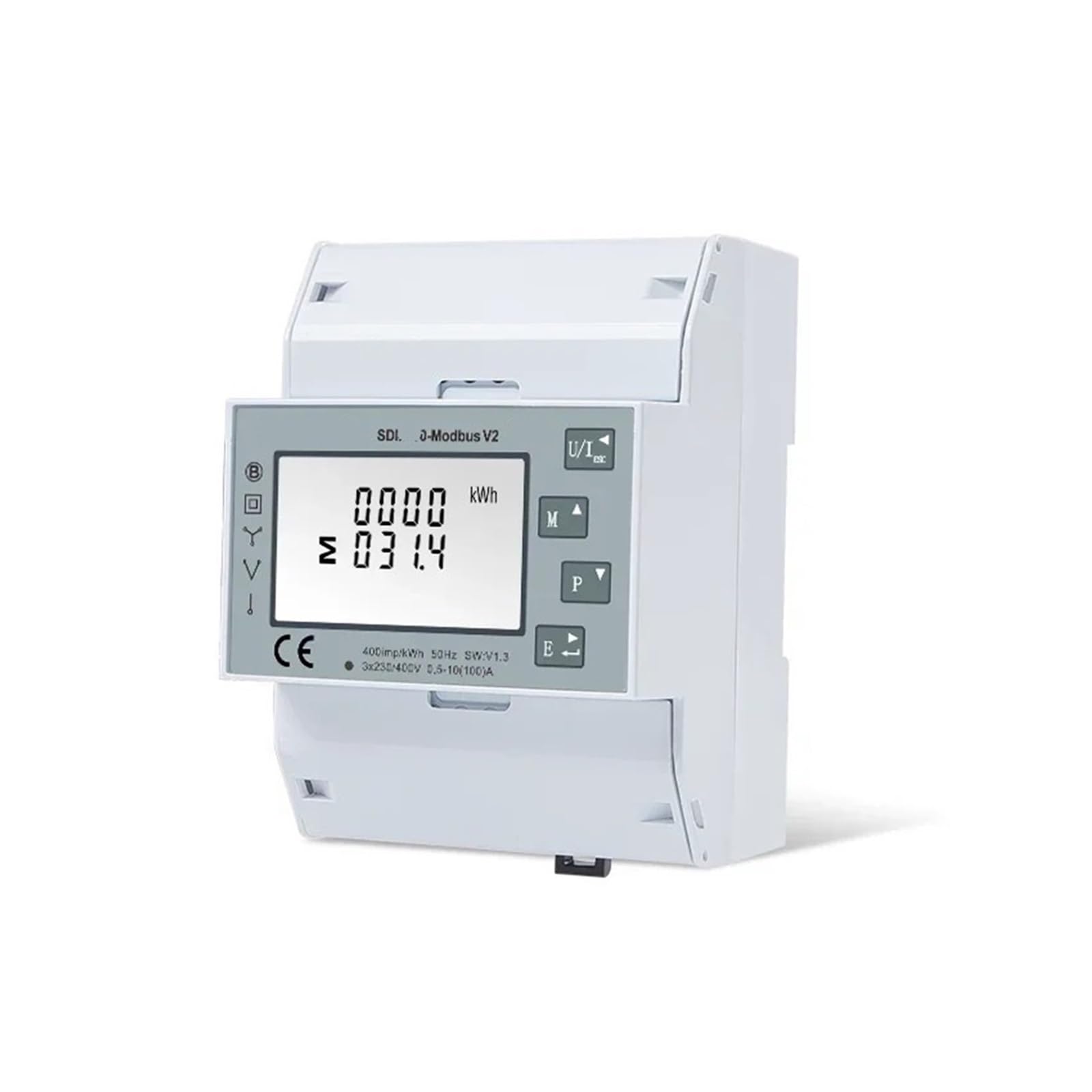 Trójfazowy miernik energii na szynę dinar 100A SDM630- V2 RS485 Cyfrowy Solar
