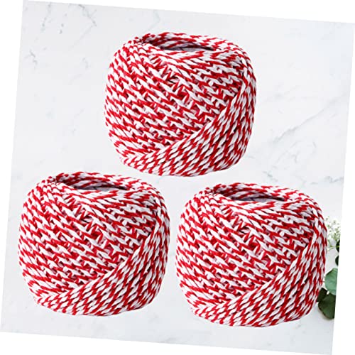 BESTonZON Twine 3pcs Set Cotton Cotton Cord Twine Cotton Baker Twine Gardening Cotton Rope Twine Twine Light House Decorations for Home Decorative Bakers Twine Box Bread Sturdy
