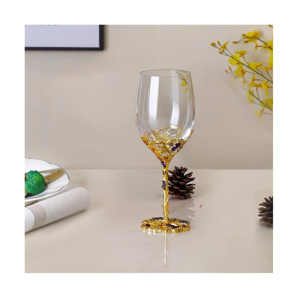 Szklany kieliszek do wina kreatywny kolor emaliowany kryształ kieliszek do czerwonego wina zestaw karafka kielich kieliszki ślubne kieliszki do szampana kubki do whisky