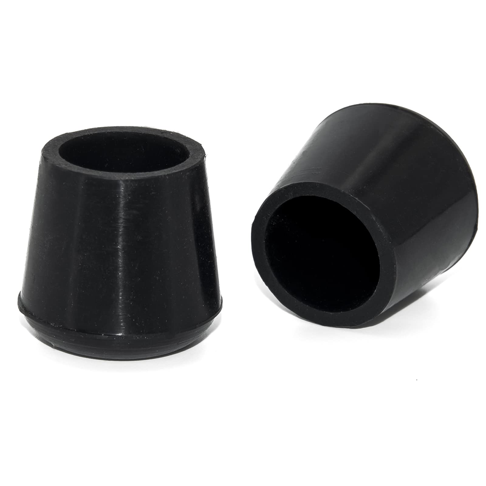 Flyshop 12Pcs 3/4", 19 mm Inside Diameter Durable Silicone Chair Leg Caps Furniture Floor Protector Round Furniture Table Feet Covers, Black