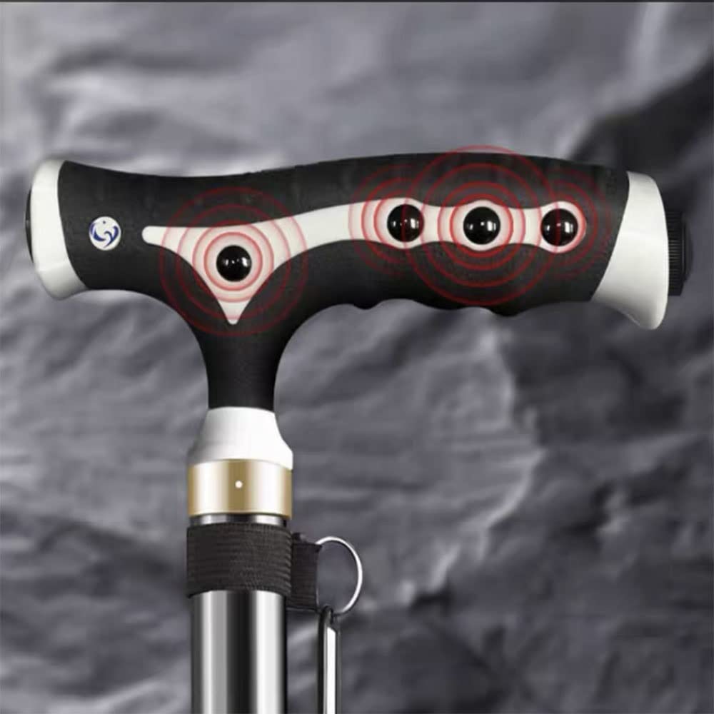 Bastón de pie para Mujer, Ajustable, 3 en 1, telescópico, de aleación de Aluminio, con Altura Ajustable: 28"-37"/72cm-94cm
