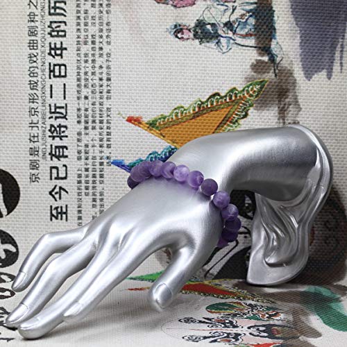 Keleny Natural Purple A Grade Matt Amethyst 10Mm Round Beads Gemstones Rock Crystal Stretch Bracelet 7 Inch Unisex #TOP2