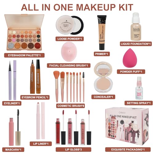 All In One Makeup Kit for Teen Girls Beginners Pink - Image 2