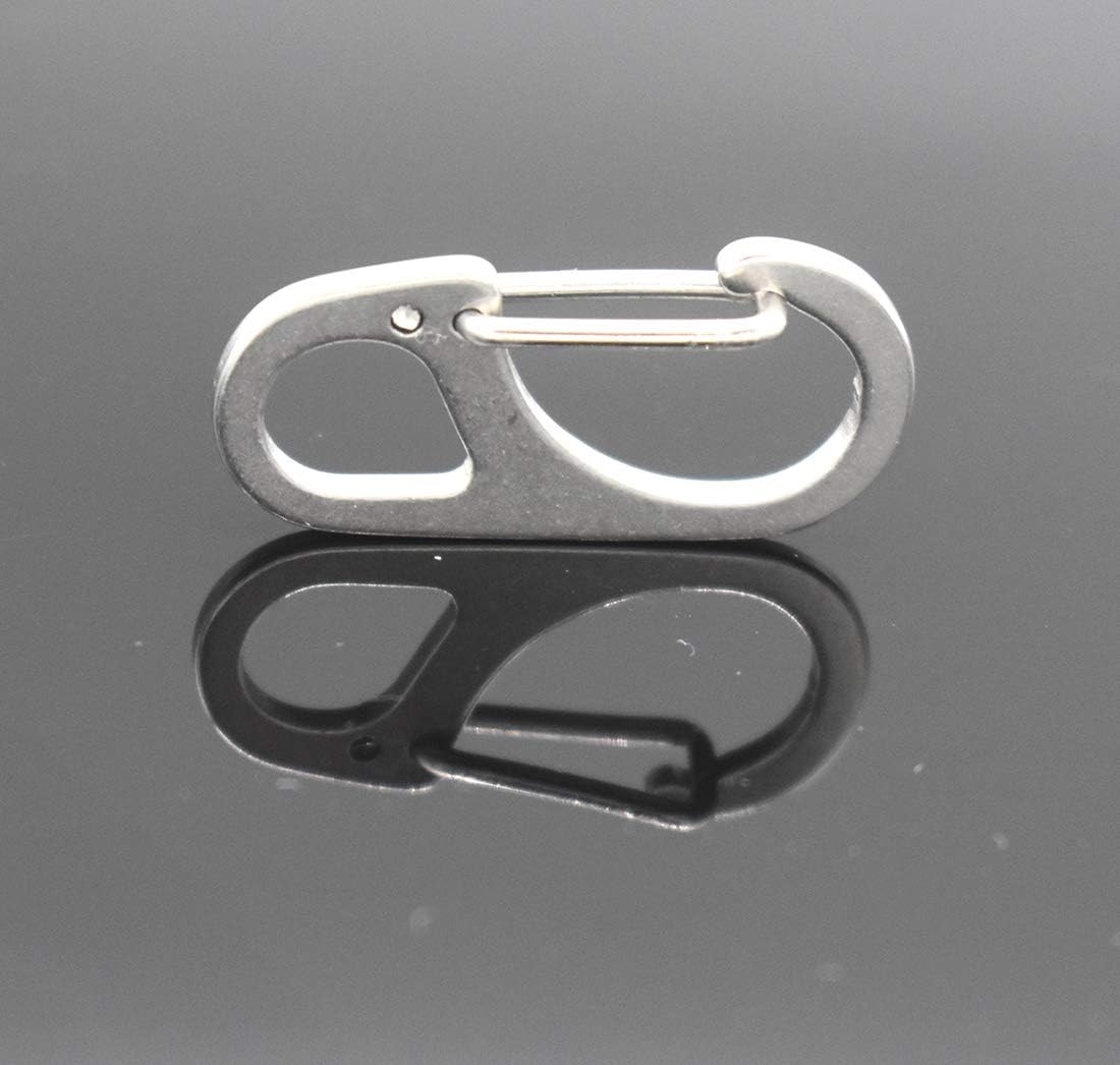 Mosquetón pequeño de 1.25 pulgadas/1.85 pulgadas, ganchos a presión con ojo fijo, llavero de puerta de paracaídas, accesorios