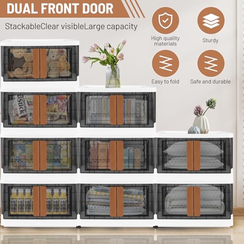 3-Pack-Storage-Bins-with-Lids-84-Gal-Foldable-Stackable-Storage-Bins-with-Doors-and-Wheels-Folding-Storage-Boxes-Set-for-Closet-Bedroom-Laundry-Home-Organizer-and-Storage