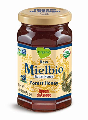 Rigoni di Asiago Organic Forest Honey, 10.58 oz, (Pack 1)