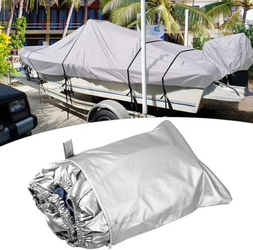 Bâche bateau coque en V 14/16FT toile robuste 210D remorquable