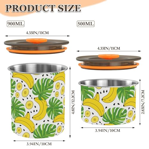 Envase Hermético de Café Domiking 900ml Acero Inoxidable miniatura 2