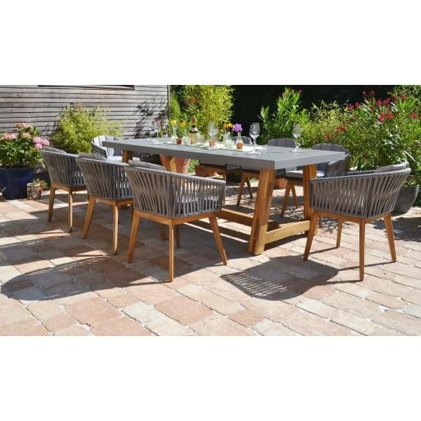 Gartenmöbel-Set Veltis Akazienholz & Polystone