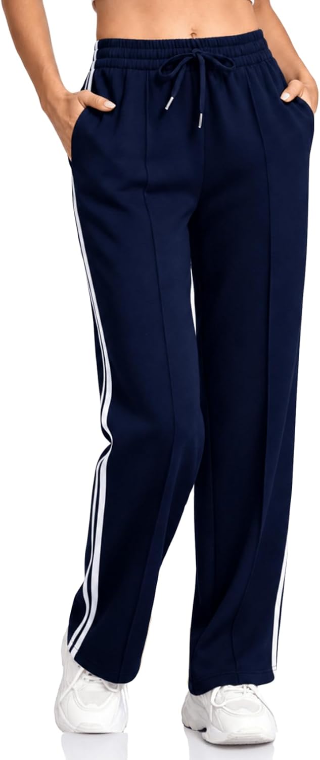 Inno 28" 31" 34" 36" Striped Track Pants Women Soft Modal Joggers