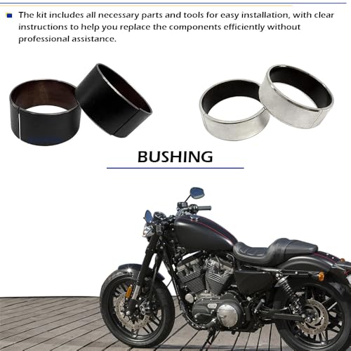 Image of 39mm Front Fork Bushing Dust Oil Seals Rebuild Kit For Dyna Forty Eight Sportster Iron 883 1200 XL883 XL1200 1990-2013 FXD Dyna 1990-2013 OEM#495607